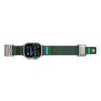 __vg|Titanyum-Yeşil|1|6936860721820-02|Apple Watch 7 45mm Mohseven iWatch Mecha Sport Hasır Kordon