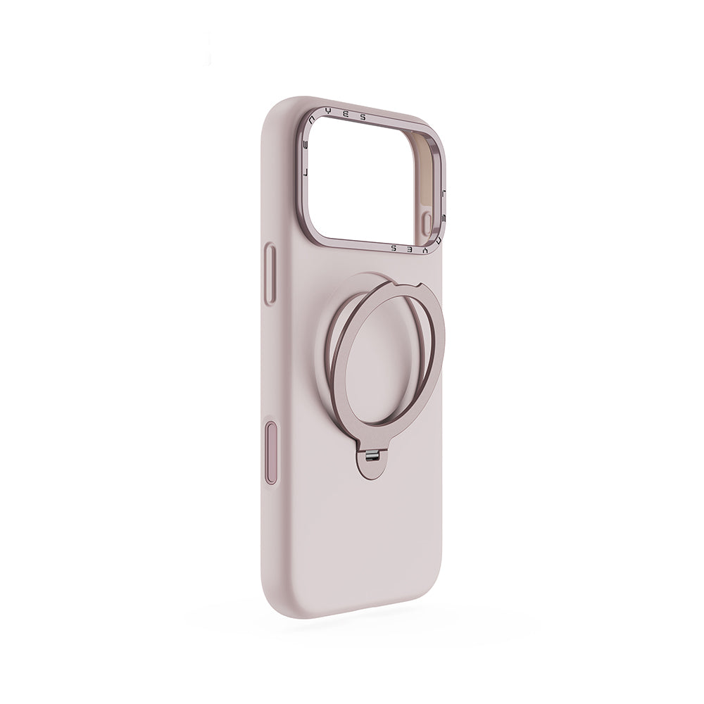 __vg|Pembe|0|6937232307291-01|Apple iPhone 17 Pro Max Kılıf MagSafe Şarj Özellikli Metal Standlı Sıvı Silikon Lenyes CK223 Kapak
