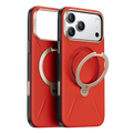 Torras Apple iPhone 17 Pro O Stand Spin VegSkin Serisi Magsafe Kılıf - Kırmızı