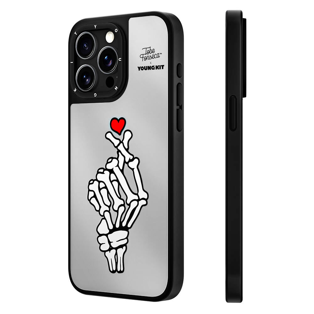 __vg|Siyah-Beyaz|0|6942288402371-01|Apple iPhone 15 Pro Max Kılıf Tobias Fonseca Tasarımlı Youngkit Mirror Kapak