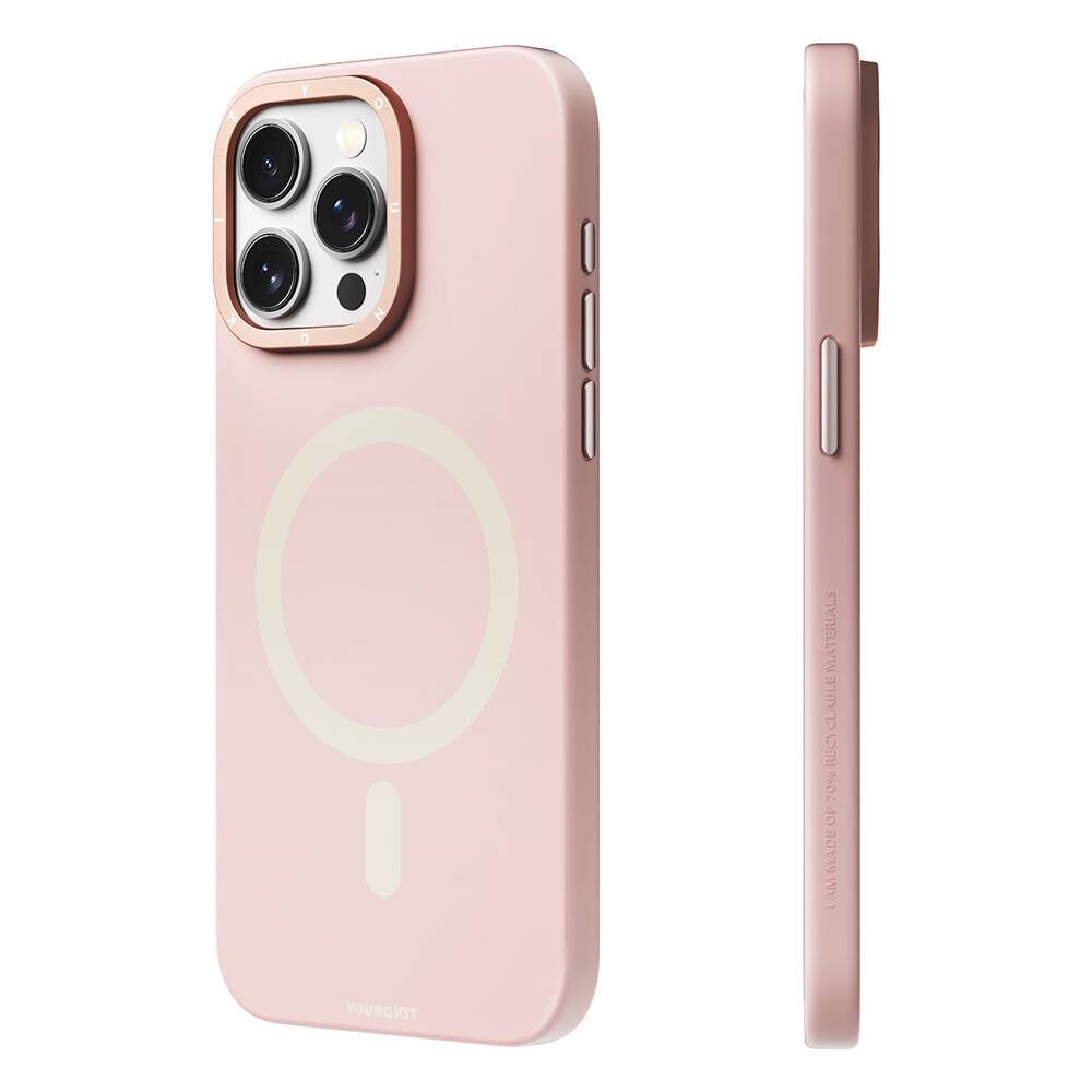 __vg|Pembe|0|6942288403743-01|Apple iPhone 15 Pro Max Kılıf MagSafe Şarj Özellikli Çizilmeye ve Aşınmaya Dayanıklı Youngkit Velvet Serisi Kapak