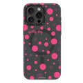 __vg|Gri|0|6942288405266-01|Apple iPhone 15 Pro Kılıf MagSafe Şarj Özellikli Polka Dot Desenli Youngkit Spots Serisi Kapak