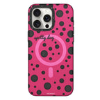 __vg|Pembe|0|6942288405334-01|Apple iPhone 15 Pro Max Kılıf MagSafe Şarj Özellikli Polka Dot Desenli Youngkit Spots Serisi Kapak
