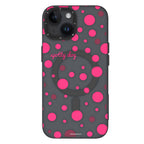 __vg|Gri|0|6942288405921-01|Apple iPhone 14 Kılıf MagSafe Şarj Özellikli Polka Dot Desenli Youngkit Spots Serisi Kapak