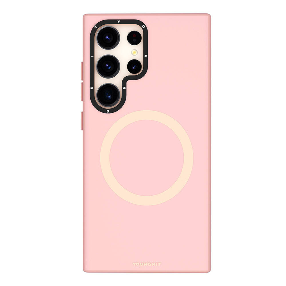 __vg|Pembe|0|6942288406195-01|Galaxy S24 Ultra Kılıf MagSafe Şarj Özellikli Çizilmeye Ve Aşınmaya Dayanıklı Youngkit Velvet Serisi Kapak