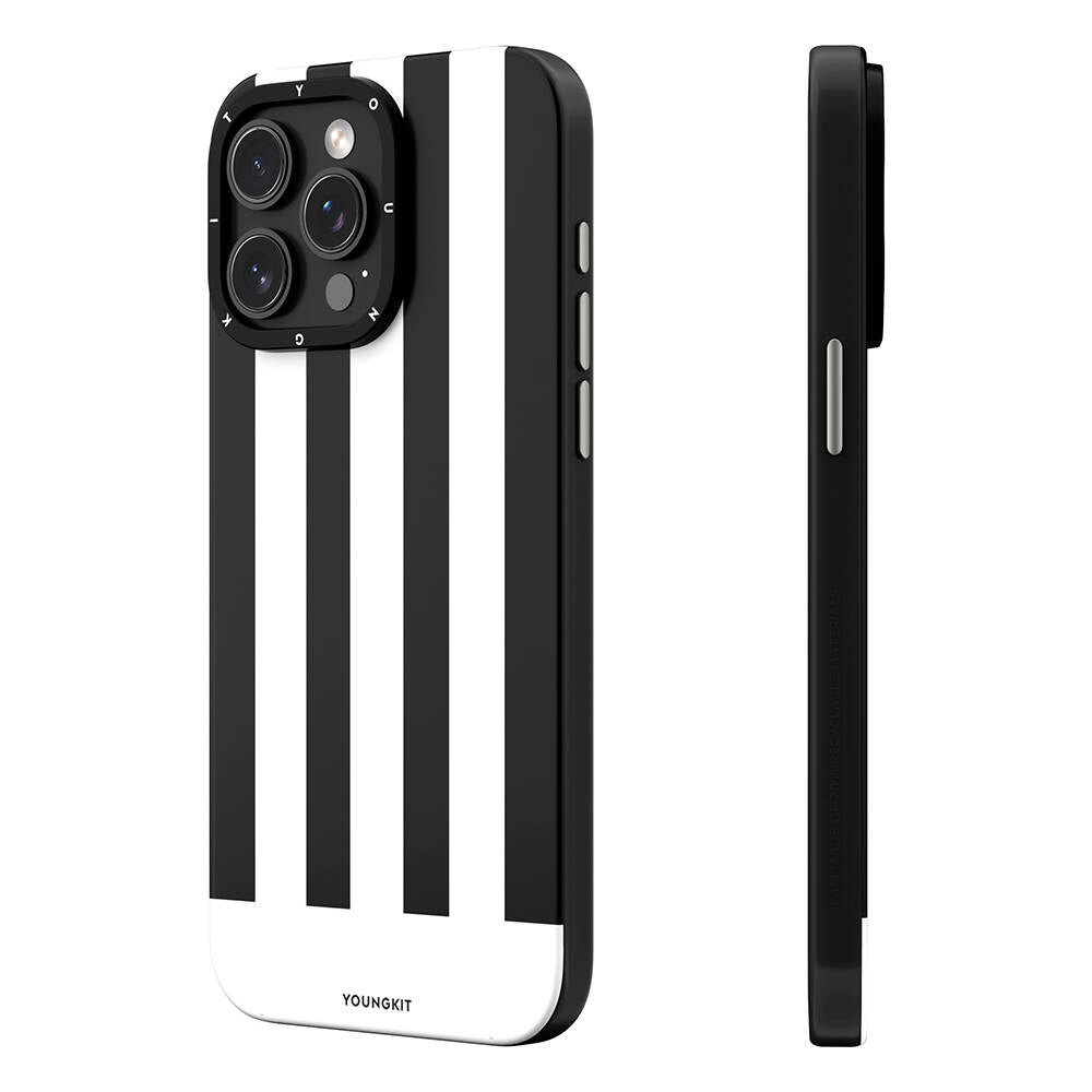 __vg|Siyah|0|6942288408083-01|Apple iPhone 14 Pro Max Kılıf MagSafe Şarj Özellikli Youngkit Striped Piano Keys Serisi Kapak