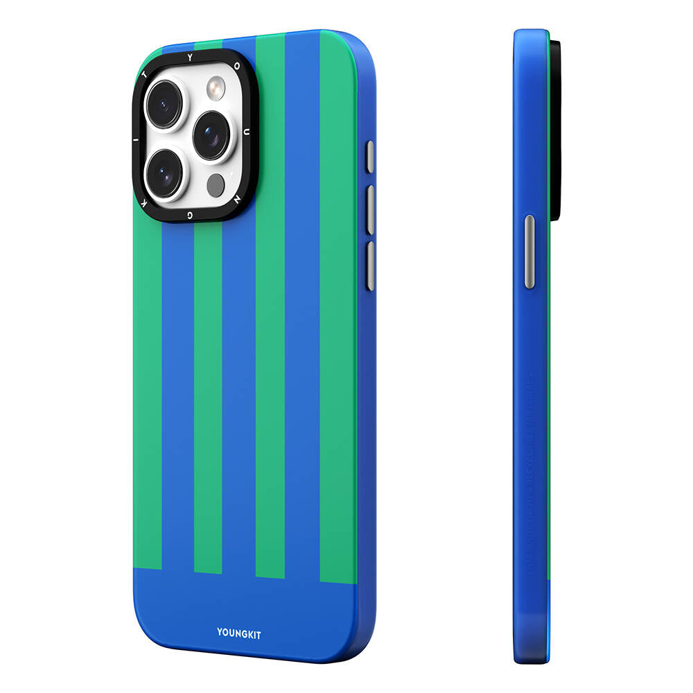 __vg|Mavi|0|6942288408137-01|Apple iPhone 15 Pro Kılıf MagSafe Şarj Özellikli Youngkit Striped Piano Keys Serisi Kapak