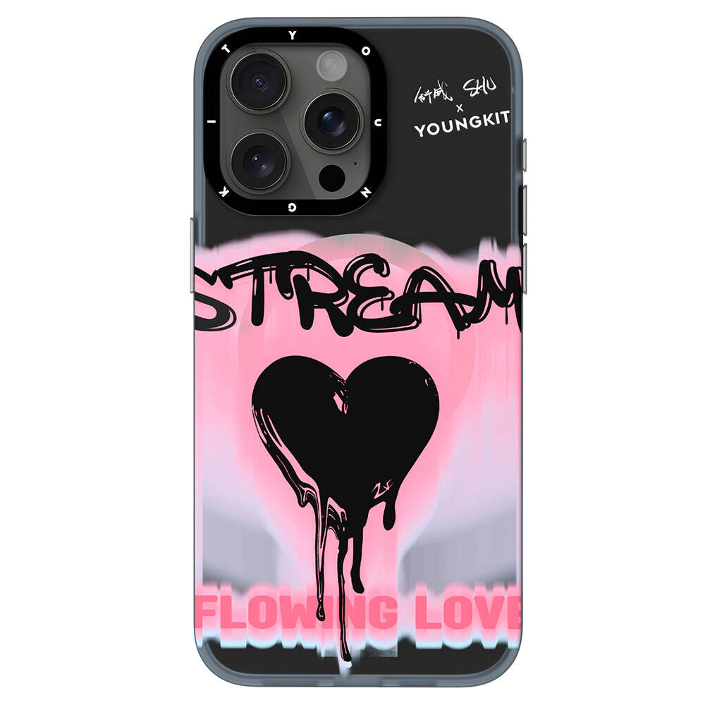 __vg|Pembe|0|6942288408373-01|Apple iPhone 15 Pro Kılıf MagSafe Şarj Özellikli Shu Tasarımlı Youngkit Dreamland Serisi Kapak