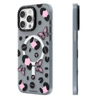 __vg|Siyah|0|6942288410451-01|Apple iPhone 14 Pro Max Kılıf MagSafe Şarj Özellikli Kelebek Desenli Youngkit Shadow Dance Serisi Kapak