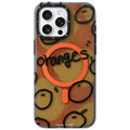 __vg|Turuncu|0|6942288411533-01|Apple iPhone 14 Pro Max Kılıf MagSafe Şarj Özellikli Bee Brown Tasarımlı Youngkit Funny Serisi Kapak