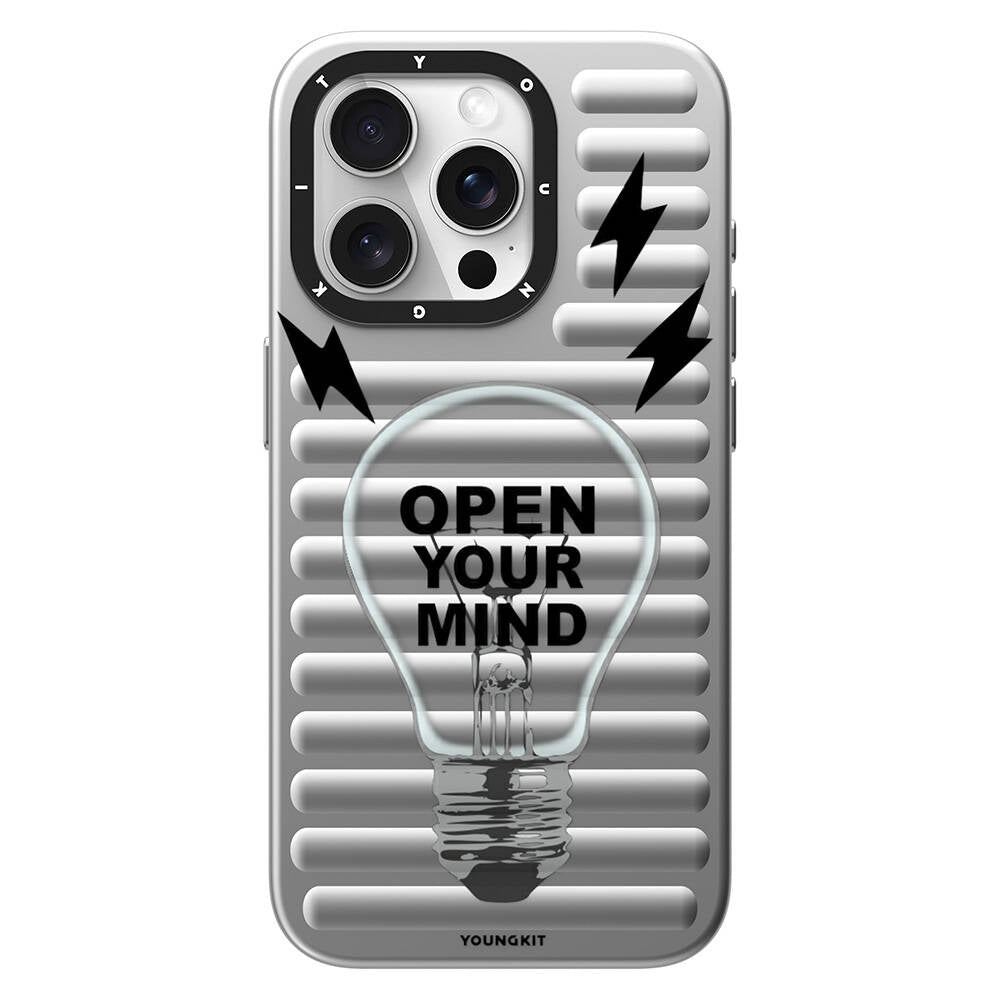 __vg|Gümüş|0|6942288415289-01|Apple iPhone 14 Pro Max Kılıf MagSafe Şarj Özellikli Youngkit Open Mind Serisi Kapak