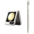 __vg|Beyaz|0|6942288415739-01|Galaxy Z Flip 6 Kılıf MagSafe Şarj Özellikli Youngkit Hidden Sand Serisi Kapak