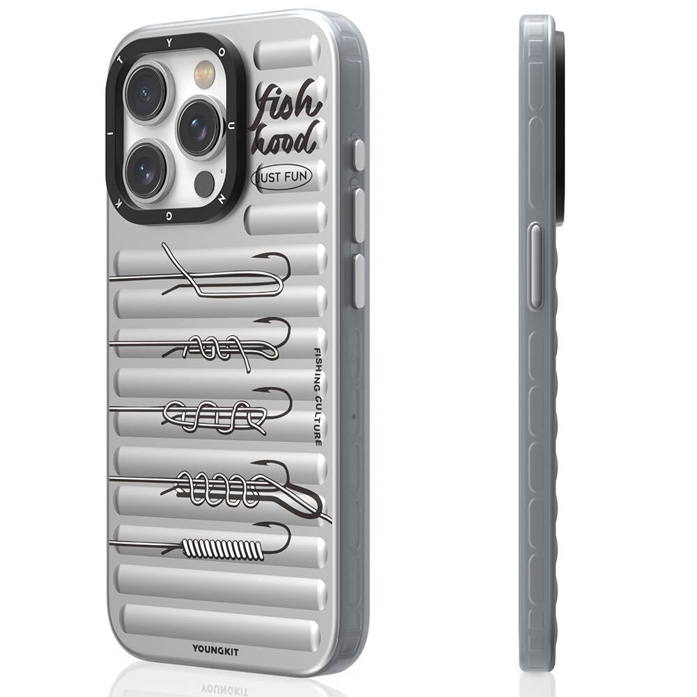 __vg|Gri|0|6942288416453-01|Apple iPhone 14 Pro Max Kılıf MagSafe Şarj Özellikli Youngkit Fishing Serisi Kapak