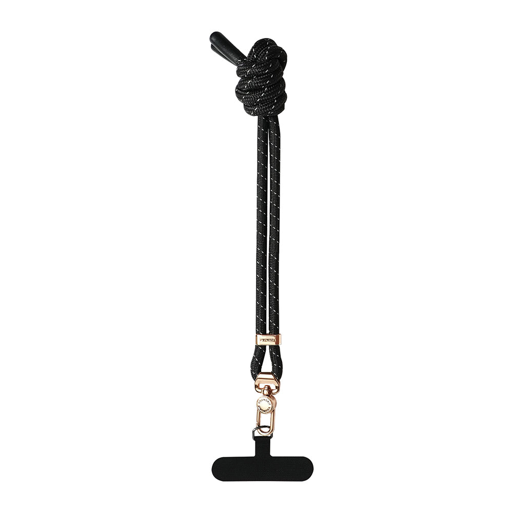 __vg|Siyah|0|6942288417603-01|Youngkit YQ002 Yansıtıcı Şerit Desenli Cep Telefonu Bilek Askı İpi