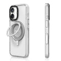 __vg|Şeffaf|0|6942288418150-01|Apple iPhone 16 Kılıf MagSafe Şarj Özellikli Parmak Ring Standlı Youngkit Pivot Serisi Kapak