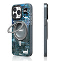 __vg|Mavi|0|6942288418389-01|Apple iPhone 14 Pro Max Kılıf MagSafe Şarj Özellikli Youngkit 360° Standlı Technology Serisi Kapak