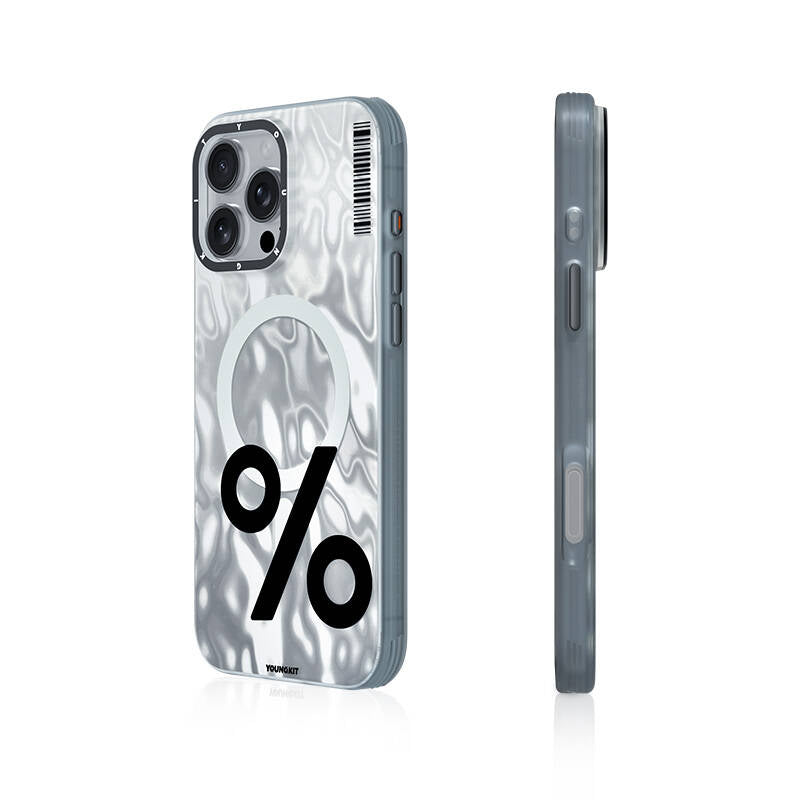__vg|Gümüş|0|6942288419089-01|Apple iPhone 16 Pro Max Kılıf MagSafe Şarj Özellikli Youngkit Mathematical Serisi Kapak