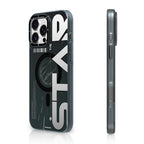 __vg|Siyah-Beyaz|0|6942288419218-01|Apple iPhone 16 Pro Kılıf MagSafe Şarj Özellikli Airbagli Hologram Tasarımlı Youngkit Interstellar Serisi Kapak