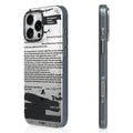 __vg|Gri|0|6942288419362-01|Apple iPhone 16 Pro Max Kılıf MagSafe Şarj Özellikli Youngkit Literary Serisi Shakespeare Kapak