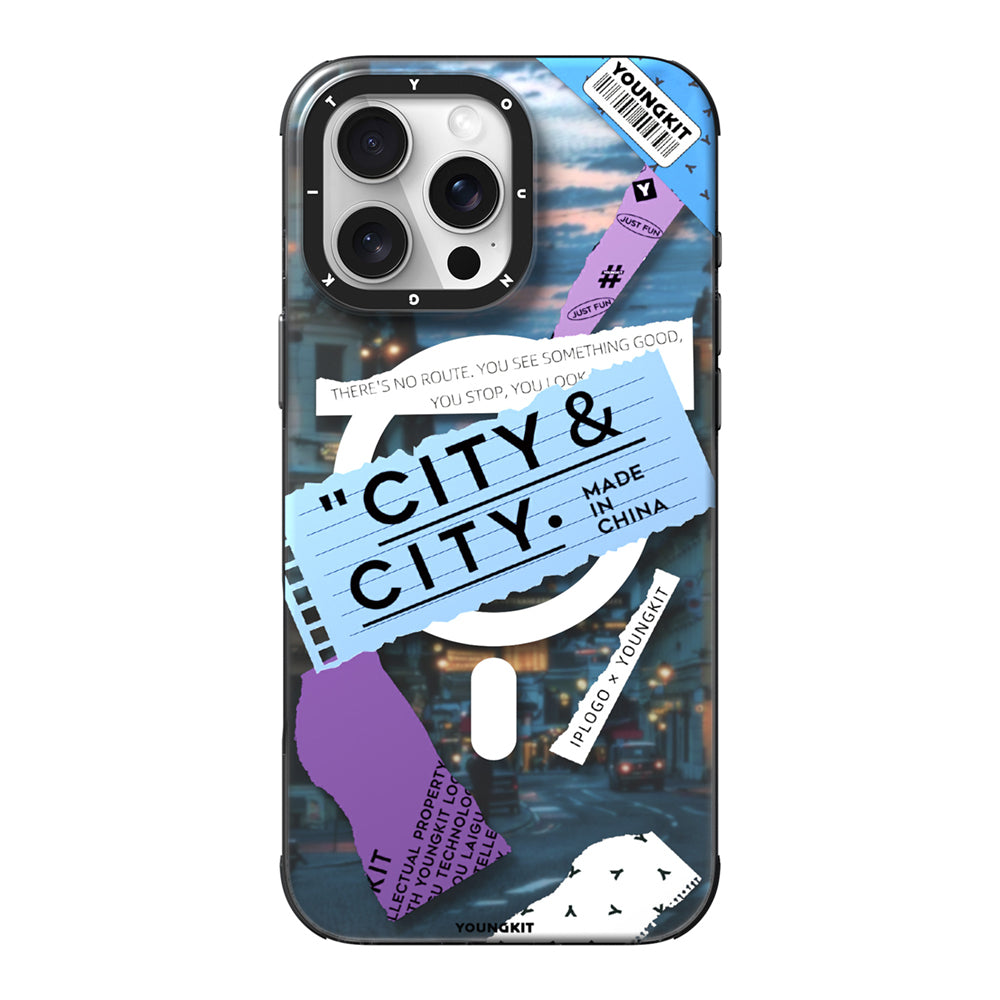 __vg|Mavi|0|6942288419591-01|Apple iPhone 15 Pro Kılıf MagSafe Şarj Özellikli Youngkit A-City Serisi Kapak