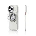 __vg|Gri|0|6942288420542-01|Apple iPhone 15 Pro Max Kılıf MagSafe Şarj Özellikli 360° Standlı Basit Mat Deri Desenli Youngkit Tech Leather Serisi Kapak