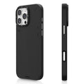 __vg|Siyah|0|6942288421341-01|Apple iPhone 15 Pro Kılıf MagSafe Şarj Özellikli Basit Mat Deri Desenli Youngkit Tech Fashion Serisi Kapak