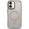 __vg|Gold|0|6942288421839-01|Apple iPhone 16 Kılıf MagSafe Şarj Özellikli Cam Arka Yüzey TPU Youngkit Gemstone Serisi Kapak