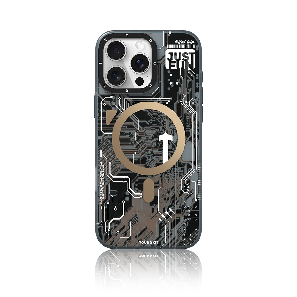 __vg|Desert Gold|0|6942288422195-01|Apple iPhone 16 Pro Max Kılıf MagSafe Şarj Özellikli Youngkit Technology Serisi Kapak