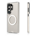 __vg|Şeffaf|0|6942288422232-01|Galaxy S25 Ultra Kılıf MagSafe Şarj Özellikli Cam Arka Yüzey TPU Youngkit Gemstone Serisi Kapak