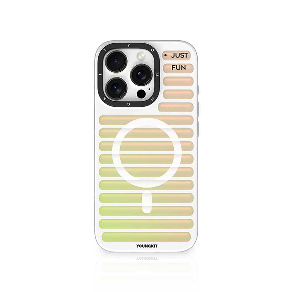 __vg|Beyaz|0|6942288422423-01|Apple iPhone 16 Pro Kılıf MagSafe Şarj Özellikli Youngkit Geek Serisi Kapak