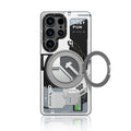 __vg|Beyaz|0|6942288423338-01|Galaxy S25 Ultra Kılıf MagSafe Şarj Özellikli Youngkit 360° Standlı Starship Serisi Kapak