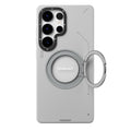 __vg|Gri|0|6942288423437-01|Galaxy S25 Ultra Kılıf MagSafe Şarj Özellikli 360° Standlı Basit Mat Deri Desenli Youngkit Tech Leather Serisi Kapak