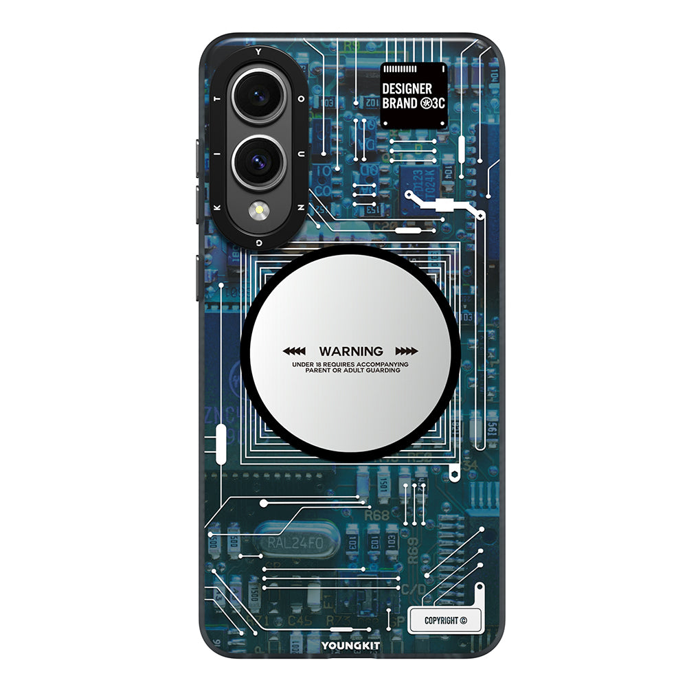 __vg|Mavi|0|6942288425028-01|Galaxy S25 Edge Kılıf MagSafe Şarj Özellikli Youngkit Technology Serisi Kapak