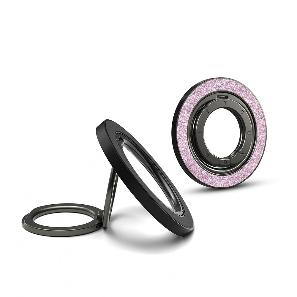 __vg|Pembe|0|6942288431845-01|Youngkit Colorful Serisi Double Magnetik Ring Stand Telefon Tutucu