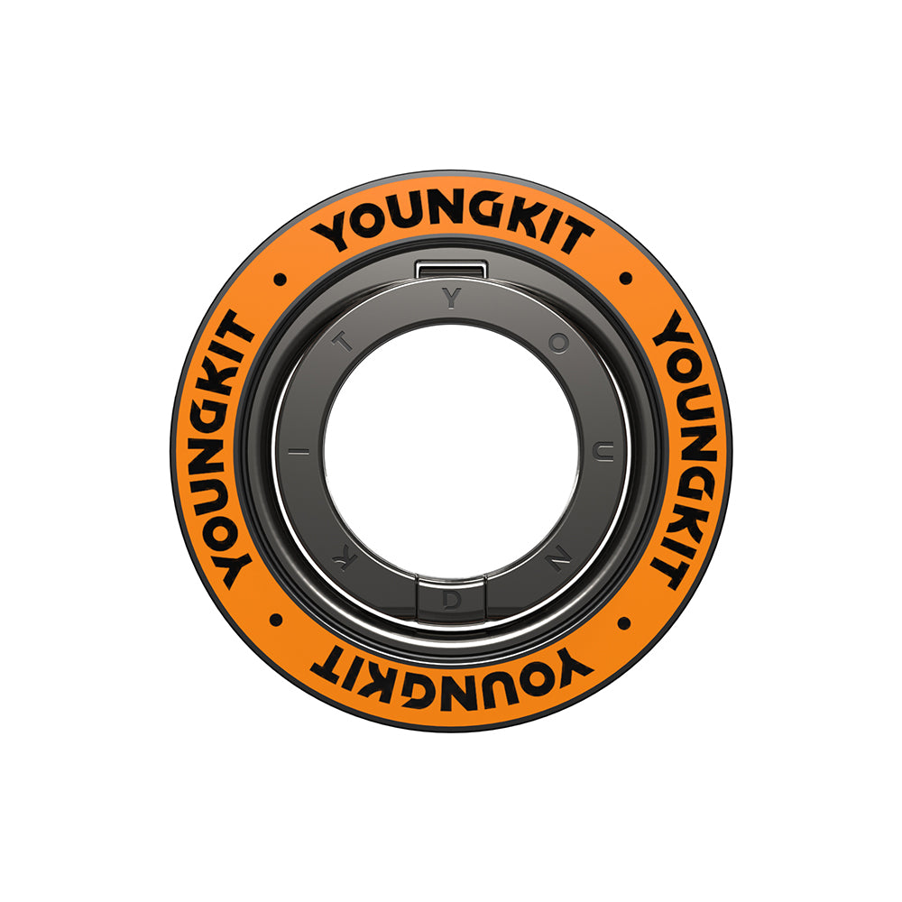 __vg|Turuncu|0|6942288431876-01|Youngkit Magnetik 360 Derece Dönebilen Double Ring Serisi Parmak Ring Stand