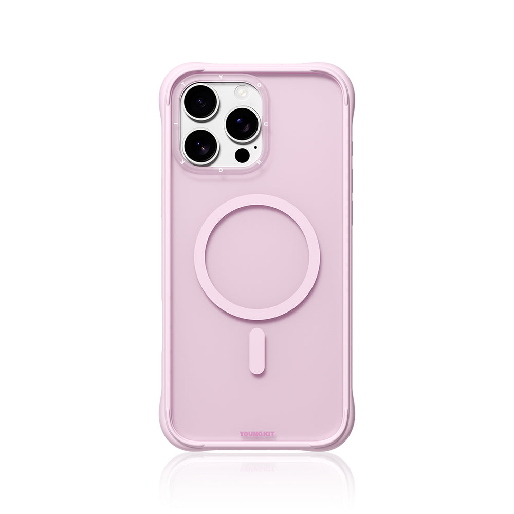 __vg|Pembe|0|6942288438929-01|Apple iPhone 16 Pro Kılıf MagSafe Şarj Özellikli Youngkit Macaroon Serisi Kapak