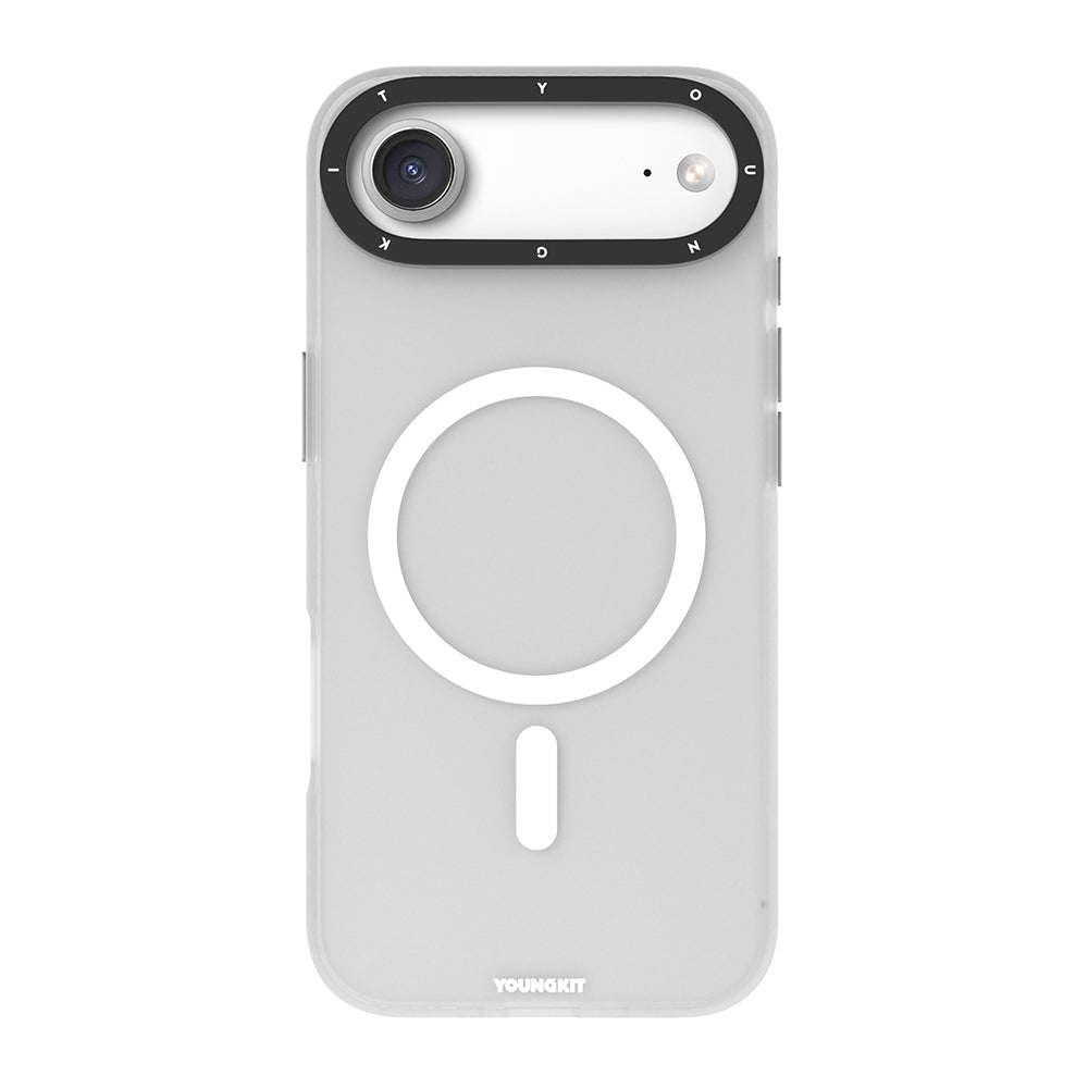 __vg|Beyaz|0|6942288442957-01|Apple iPhone 17 Air Kılıf MagSafe Şarj Özellikli Youngkit Hidden Sand Serisi Kapak