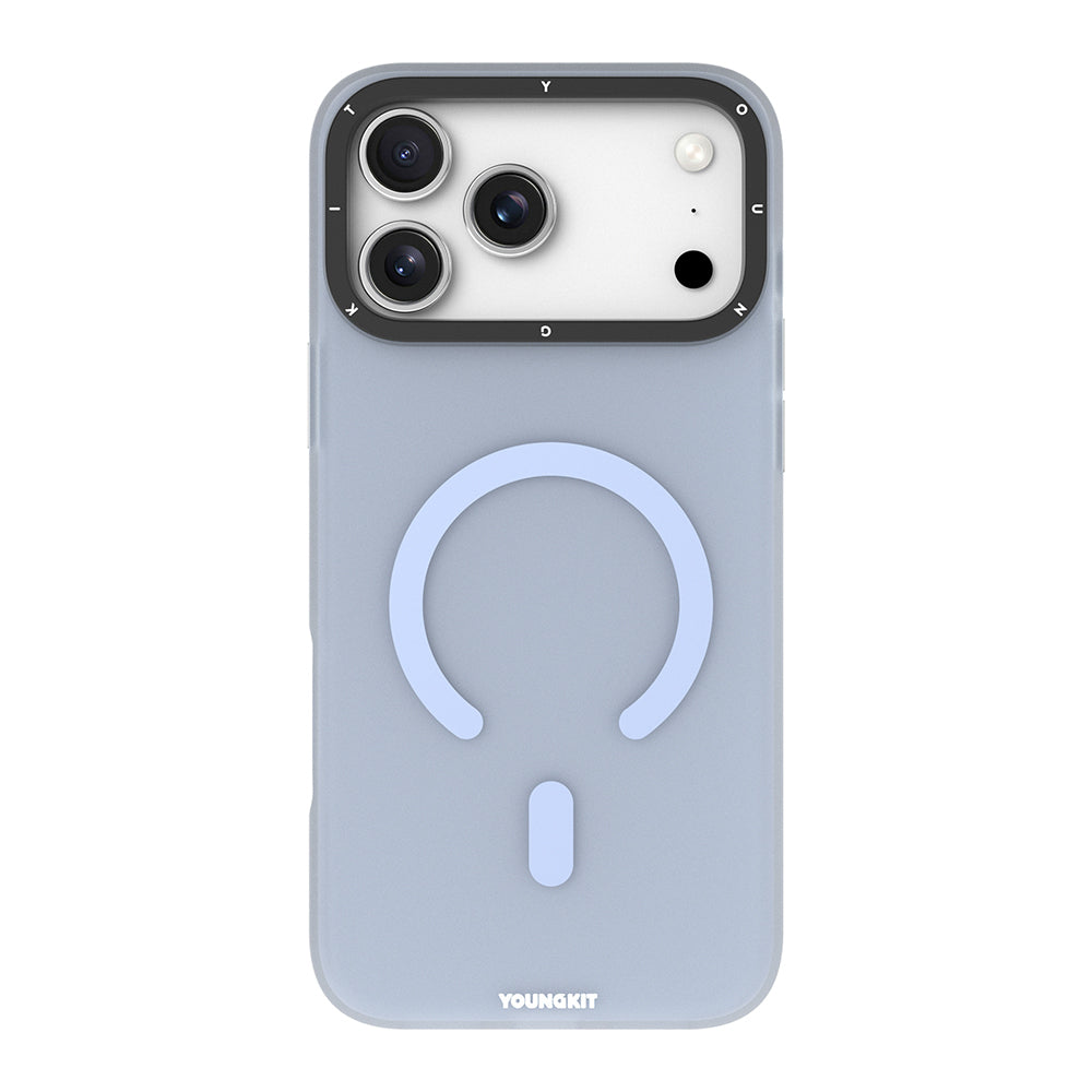 __vg|Mavi|0|6942288443862-01|Apple iPhone 17 Pro Max Kılıf MagSafe Şarj Özellikli Youngkit Hidden Sand Serisi Kapak