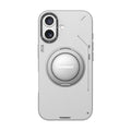 __vg|Gri|0|6942288452123-01|Apple iPhone 17 Kılıf MagSafe Şarj Özellikli 360 Derece Standlı Basit Mat Deri Desenli Youngkit Tech Leather Serisi Kapak