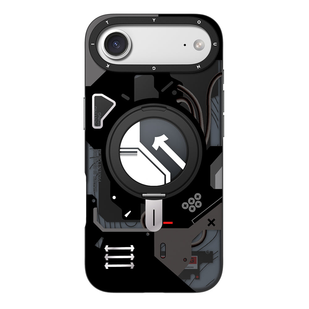 __vg|Siyah|0|6942288457388-01|Apple iPhone 17 Air Kılıf MagSafe Şarj Özellikli Youngkit Starship Serisi Kapak