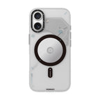__vg|Gri|0|6942288458439-01|Apple iPhone 17 Kılıf MagSafe Şarj Özellikli Disk Desenli Youngkit Disc Battle Kapak