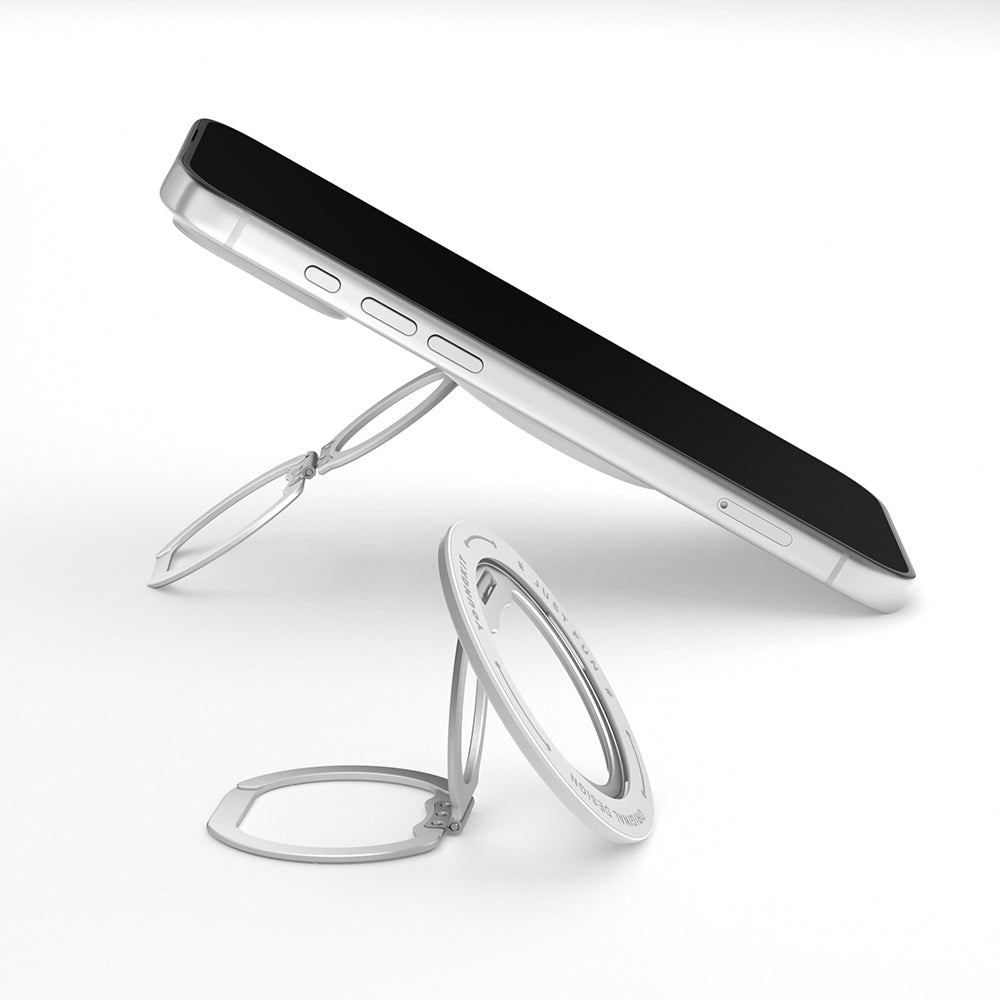 __vg|Gümüş|3|6942288471438-04|Youngkit Magnetik 360 Derece Dönebilen Dual Fold Rotating Serisi Parmak Ring Stand