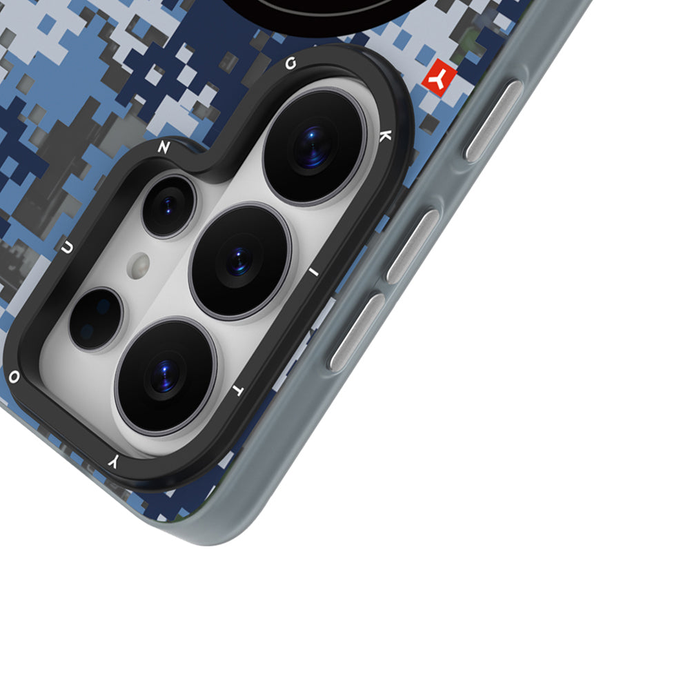 __vg|Mavi|4|6942288476167-05|Galaxy S26 Ultra Kılıf M-Safe Şarj Özellikli Youngkit Camouflage Sykell Serisi Kapak