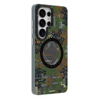 __vg|Yeşil|1|6942288476174-02|Galaxy S26 Ultra Kılıf MagSafe Şarj Özellikli Youngkit Camouflage Sykell Serisi Kapak