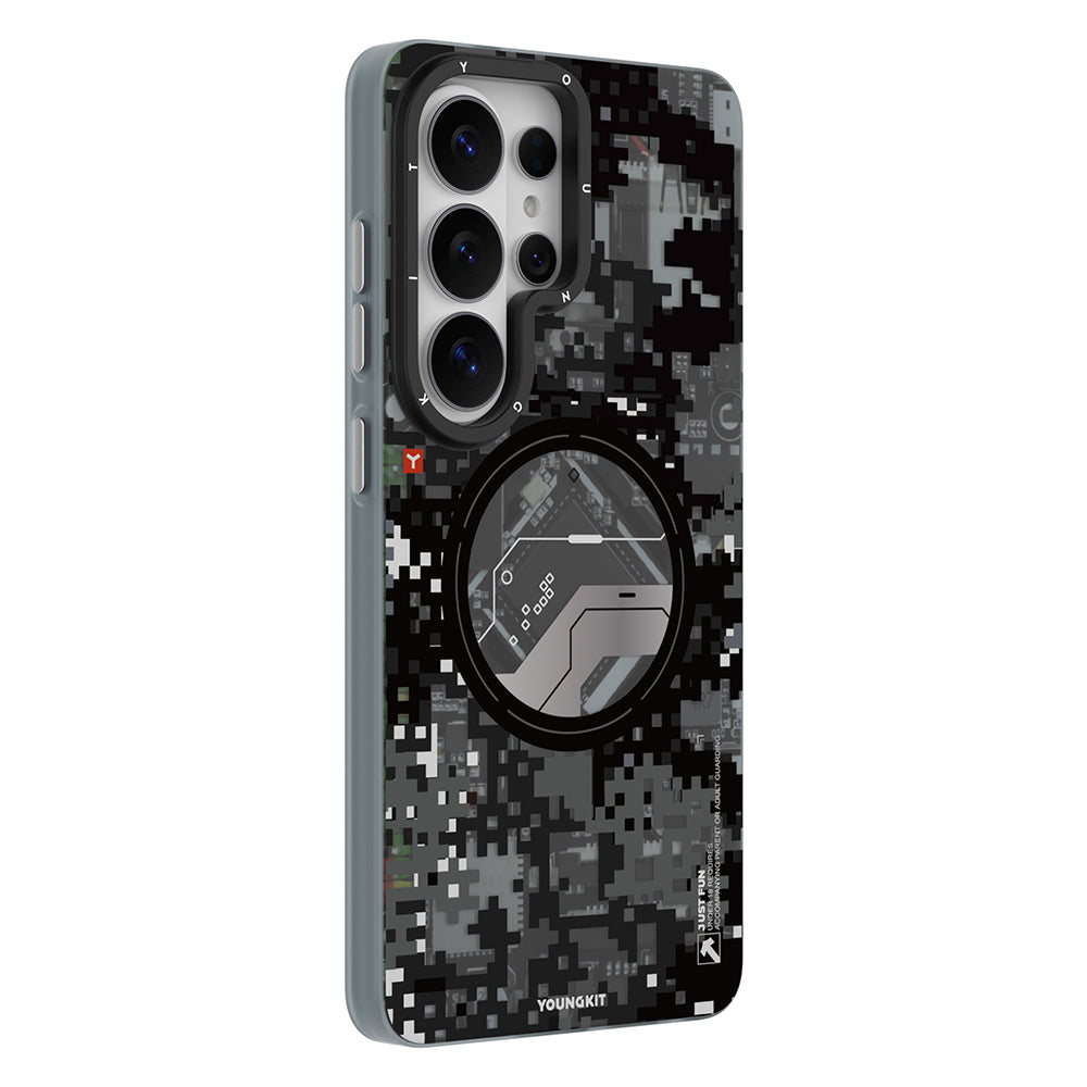 __vg|Siyah|1|6942288476181-02|Galaxy S26 Ultra Kılıf MagSafe Şarj Özellikli Youngkit Camouflage Sykell Serisi Kapak