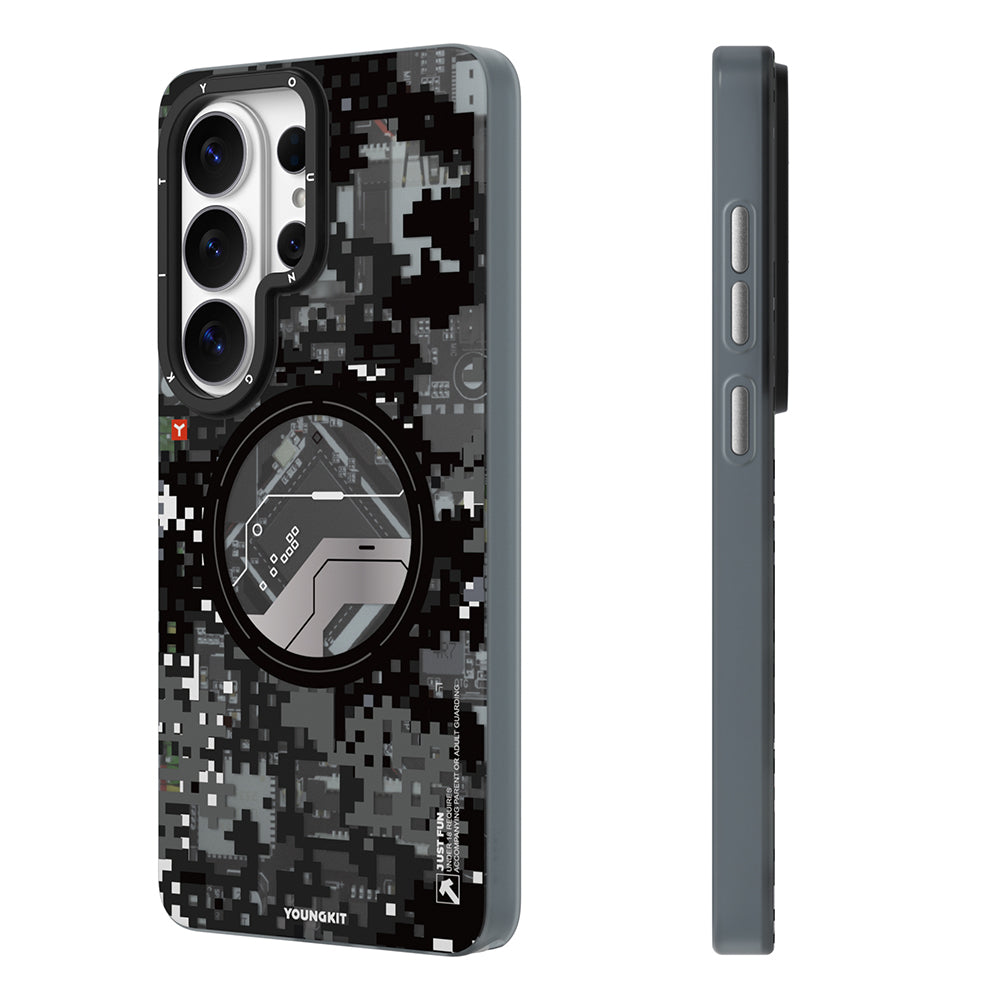 __vg|Siyah|2|6942288476181-03|Galaxy S26 Ultra Kılıf MagSafe Şarj Özellikli Youngkit Camouflage Sykell Serisi Kapak