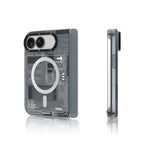Apple iPhone Duo Kılıf MagSafe Şarj Özellikli Kamera Denetim Butonlu Youngkit Technology Serisi Kapak - Gri