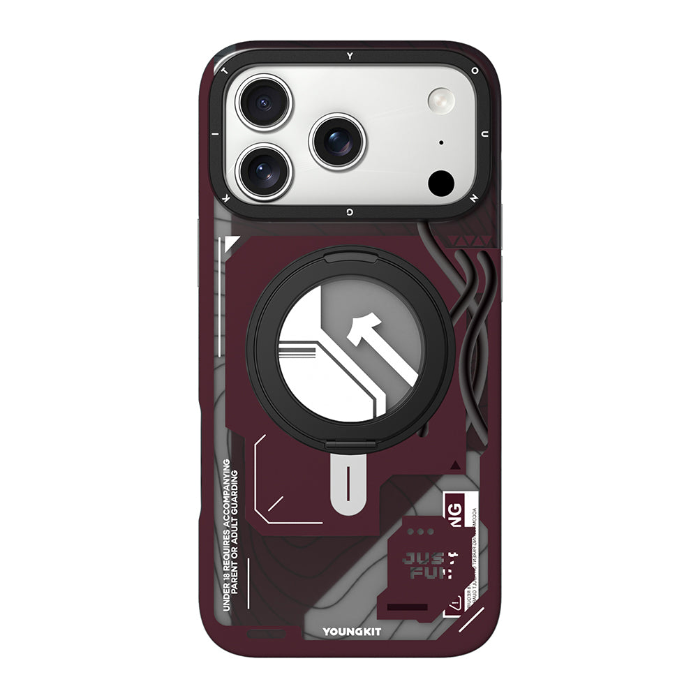 __vg|Bordo|0|6942288488443-01|Apple iPhone 17 Pro Max Kılıf MagSafe Şarj Özellikli Youngkit Starship Serisi Kapak