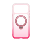 Apple iPhone 17 Pro Max Kılıf Wiwu AS-204 AeroShield Aurora Ultra Serisi MagSafe Şarj Özellikli Airbag Tasarımlı Standlı Kapak - Pembe
