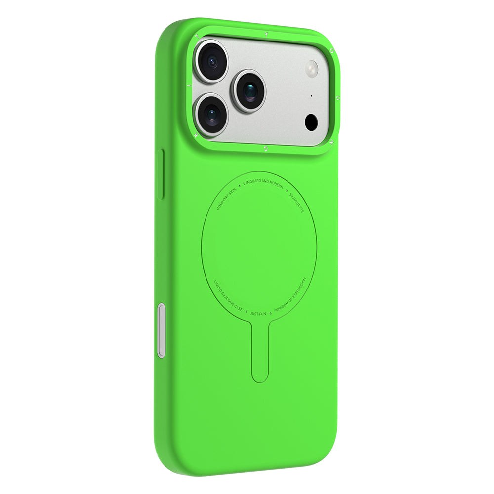 __vg|Fıstık Yeşili|1|6942288491115-02|Apple iPhone 17 Pro Max Kılıf MagSafe Şarj Özellikli Youngkit Morandi Serisi Kapak